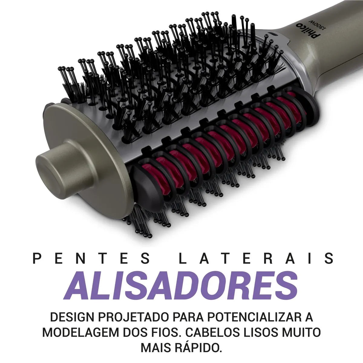 Escova Secadora Philco Bivolt 1300W Multicerdas 4 em 1 PES30