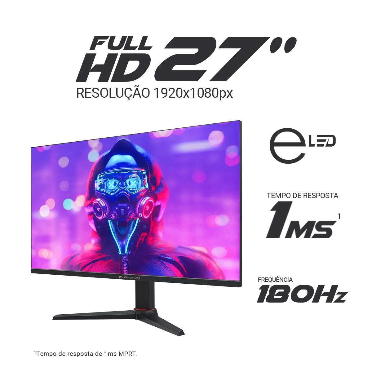Monitor Gamer Philco 27" 180Hz Full HD Tela Plana PMG27M23T