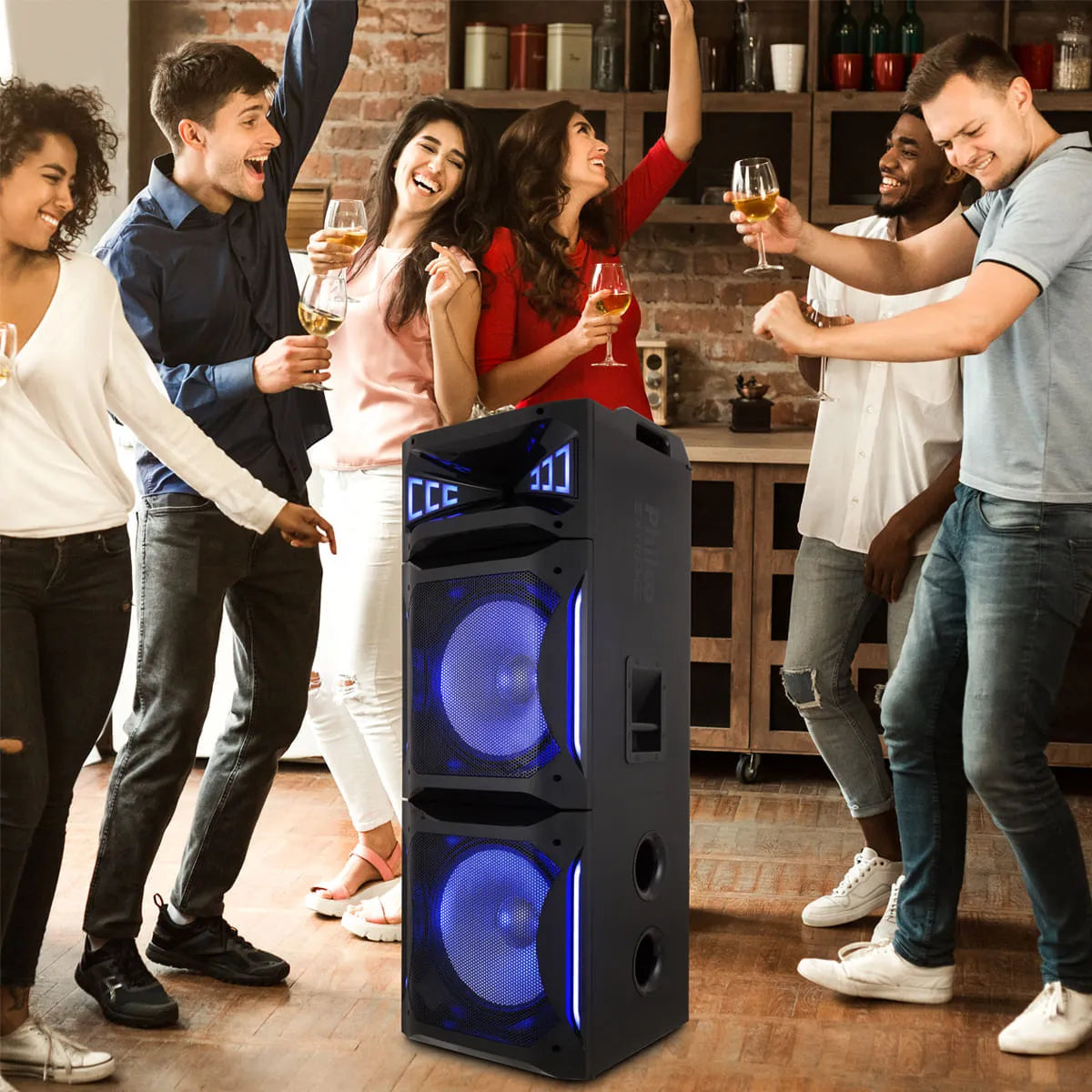 Caixa de Som Amplificada 2500W Philco Ex Bass PCX30000 Bivolt