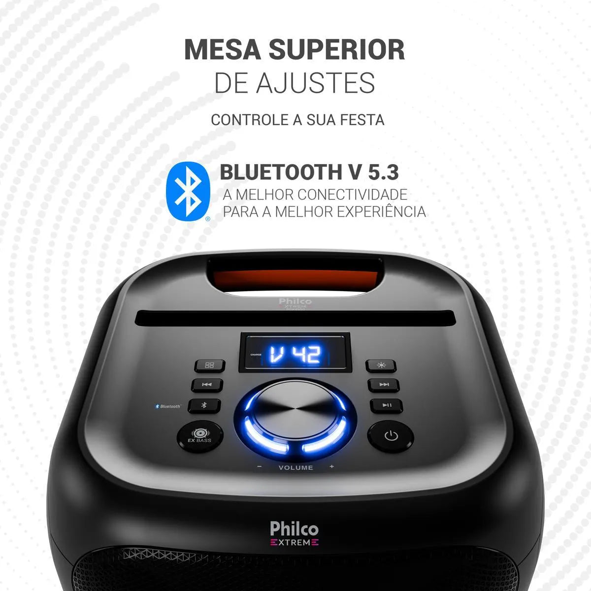 Caixa de Som Amplificada 380W Flash Lights Philco PCX4800