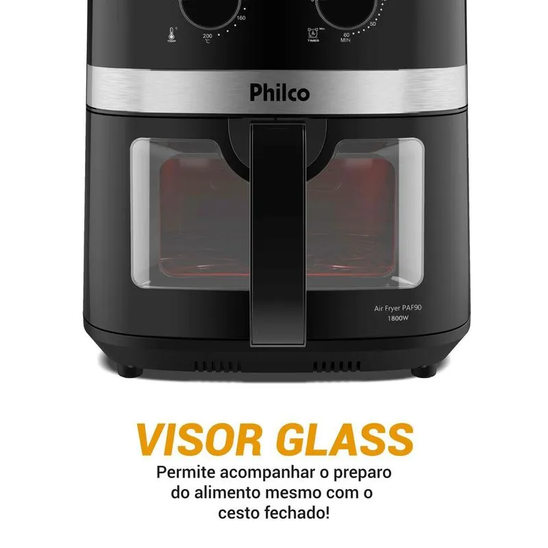 Fritadeira Air Fryer Philco 9L 1800W PAF90 Redstone