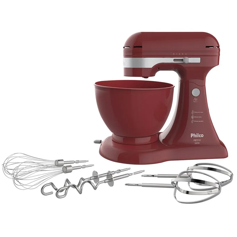 Batedeira Philco PBT510 Vermelha 500W
