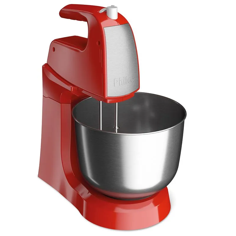 Batedeira Philco Crome Base Inox Turbo Duo Mixer 4L 550W