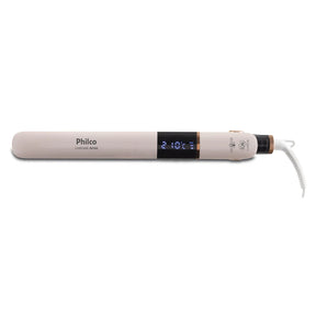 Prancha de Cabelo Philco Titanium Chrome Rose Bivolt PPR10