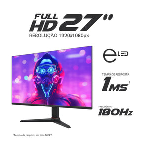 Monitor Gamer Philco 27" 180Hz Full HD Tela Plana PMG27M23T
