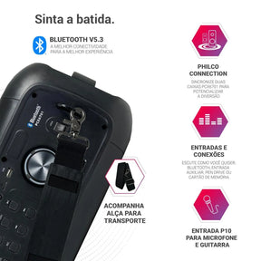 Caixa de Som Amplificada Philco Bluetooth 5.3 650W PCX6701